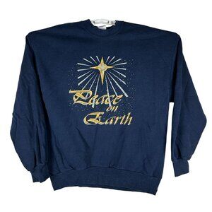 Disney Womens Vintage Pooh 100 Acre Collection Peace On Earth Sweatshirt Size XL